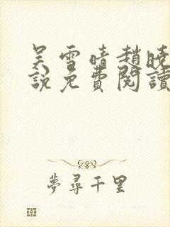 吴雪晴赵晓东小说免费阅读