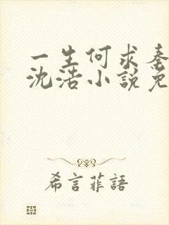 一生何求秦菲雪沈浩小说免费阅读全文