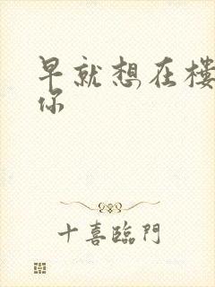 早就想在楼梯要你
