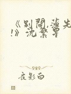 《别闹,薄先生!》沈繁星