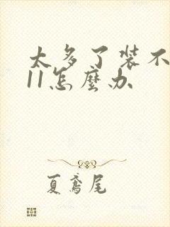 太多了装不下h11怎么办