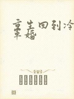 重生回到冷战前军婚