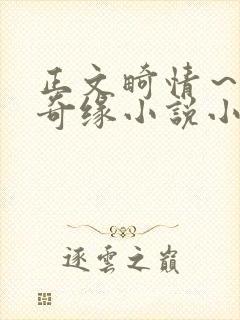 正文畸情～内裤奇缘小说小茹