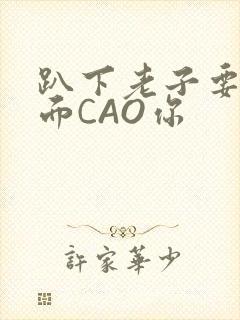 趴下老子要从后面CAO你