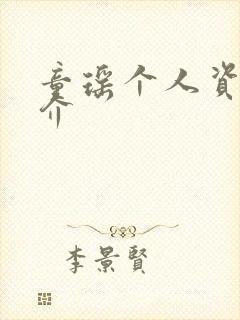 童瑶个人资料简介