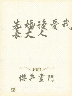 先婚后爱我的市长大人