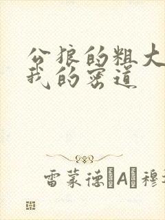 公狼的粗大挺进我的密道