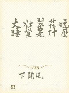 大壮翠花晚上不睡觉是什么电视剧