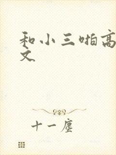 和小三啪高辣h文