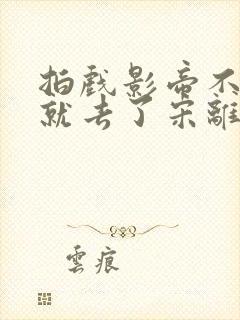 拍戏影帝不小心就去了宋离