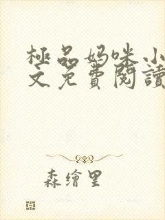 极品妈咪小说全文免费阅读