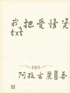我把爱情煲成汤txt