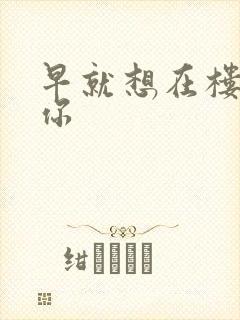 早就想在楼梯要你