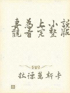 妻为上小说免费观看完整版笔趣阁