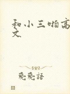 和小三啪高辣h文
