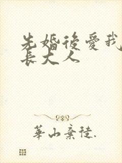 先婚后爱我的市长大人