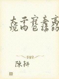 太子宠妾高肉红烧肉包讲的什么