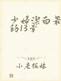 少妇洁白最刺激的13章
