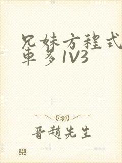 兄妹方程式多R车多1V3