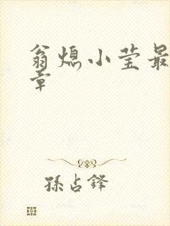 翁熄小莹最新节章