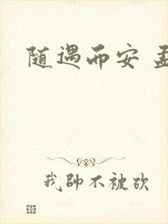 随遇而安 孟非