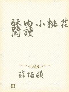 酥肉小桃花全文阅读