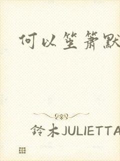 何以笙箫默小说