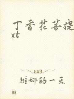 丁香花菩提树txt