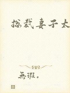 总裁妻子太诱人