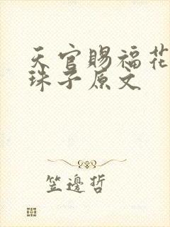 天官赐福花怜塞珠子原文