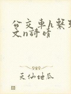 公交车h系列辣文n诗晴