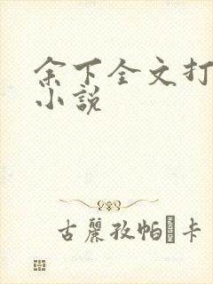 余下全文打不开小说