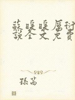 苏暖暖厉衍琛小说全文免费阅读