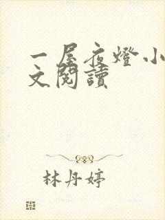 一屋夜灯小说全文阅读