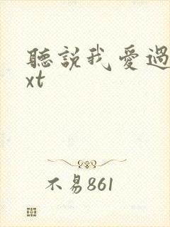 听说我爱过你txt