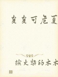 岌岌可危夏小正