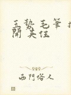 玉势 毛笔 撑开 夹住