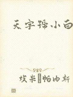 天字号小白脸