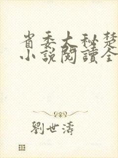 省委大秘楚东恒小说阅读全文