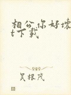 相公你好坏txt下载