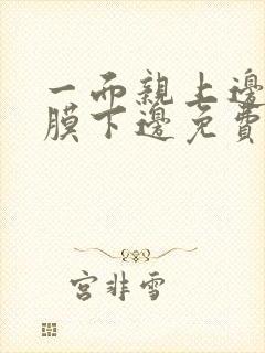 一面亲上边一面膜下边免费阅读