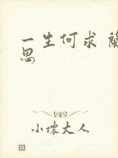 一生何求 兰思思