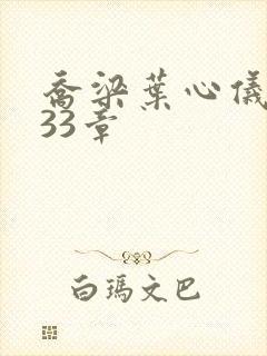 乔梁叶心仪3233章