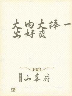 大肉大捧一进一出好爽