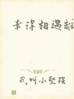 幸得相遇离婚时