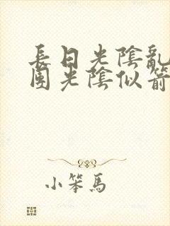 长日光阴乱作一团光阴似箭时渺