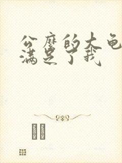 公么的大龟强大满足了我