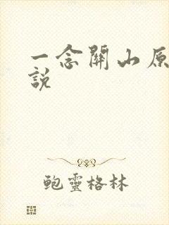 一念关山原著小说
