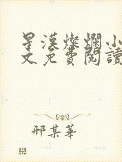 星汉灿烂小说全文免费阅读