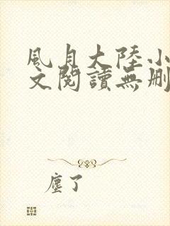 风月大陆小说全文阅读无删减